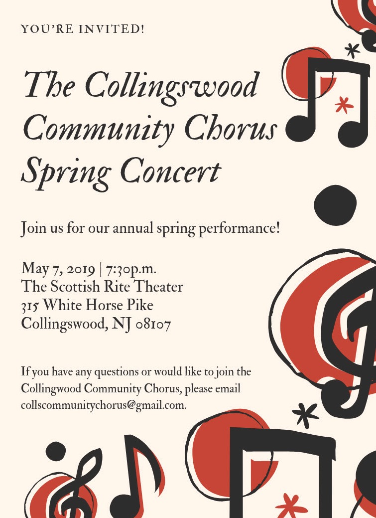 Community Chorus spring concert 2019